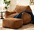shredded foam filled sofa, oversized bean bag chair, shredded memory foam bean bag